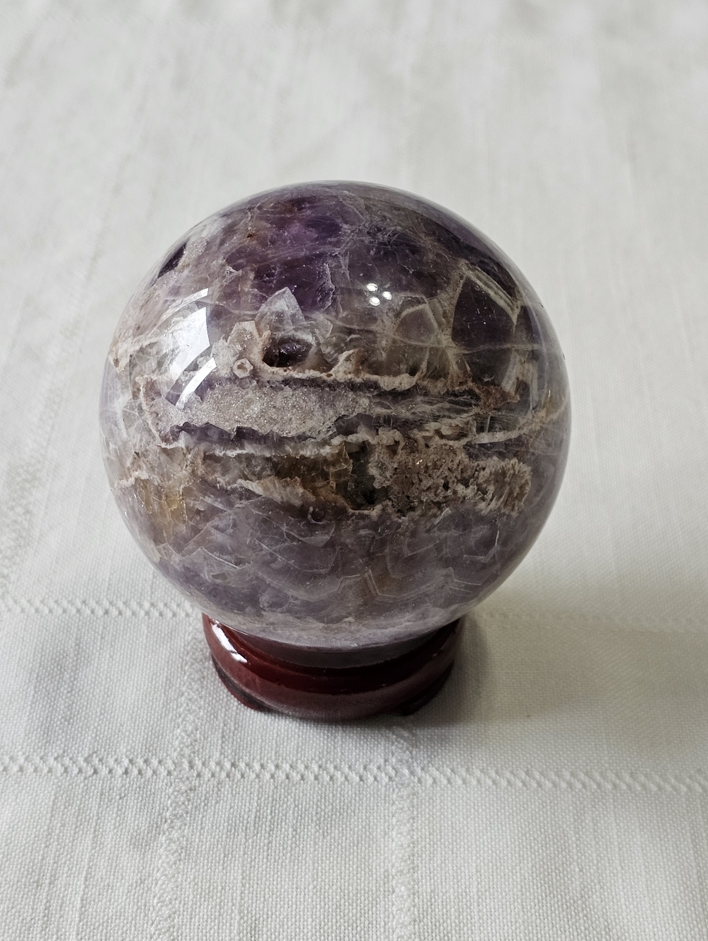 Amethyst, Agate, Quartz Crystal Sphere